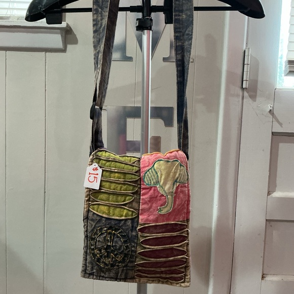 Multicolor Patchwork Shoulder Bag - Picture 2 of 2